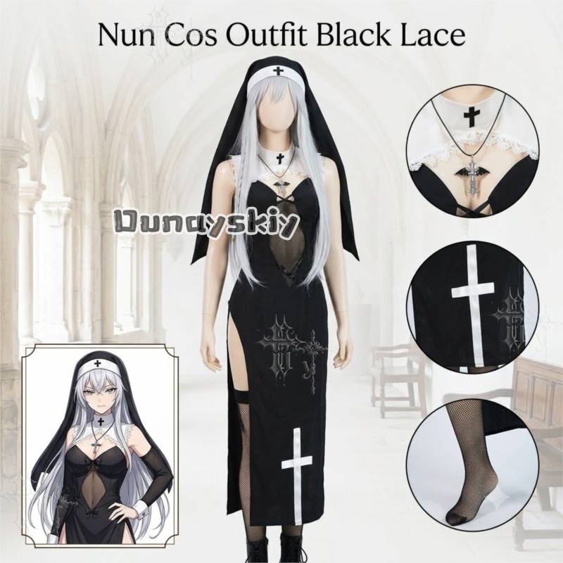 KS*06Original Nun Cos Outfit B - Photography Japanese ulasan dan harga