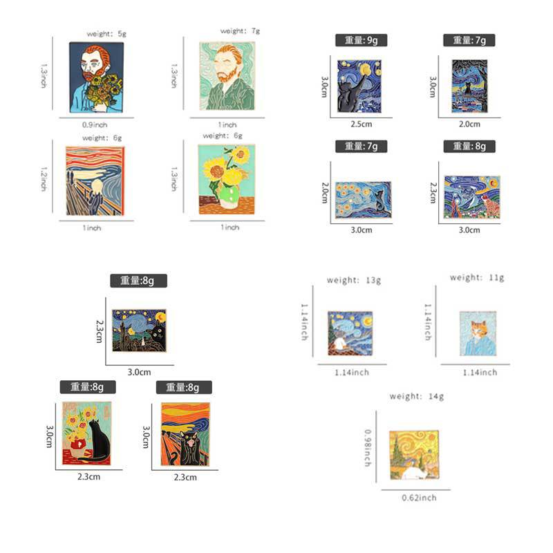 Hat Pins for Backpacks Oil Pai - Photography Geometry ulasan dan harga
