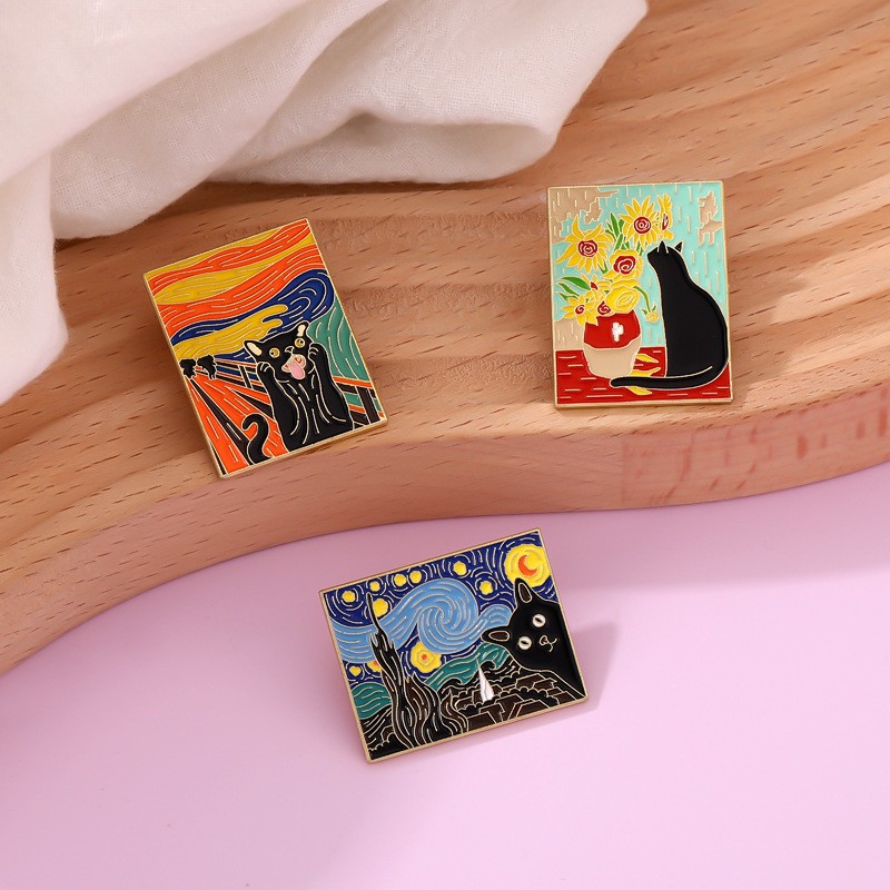 Hat Pins for Backpacks Oil Pai - Photography Geometry ulasan dan harga