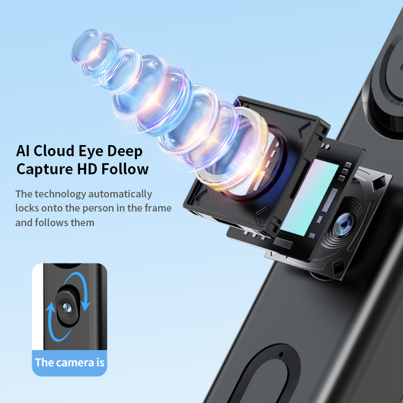 AI Tracking Gimbal Selfie Stic - Photography Prompt ulasan dan harga