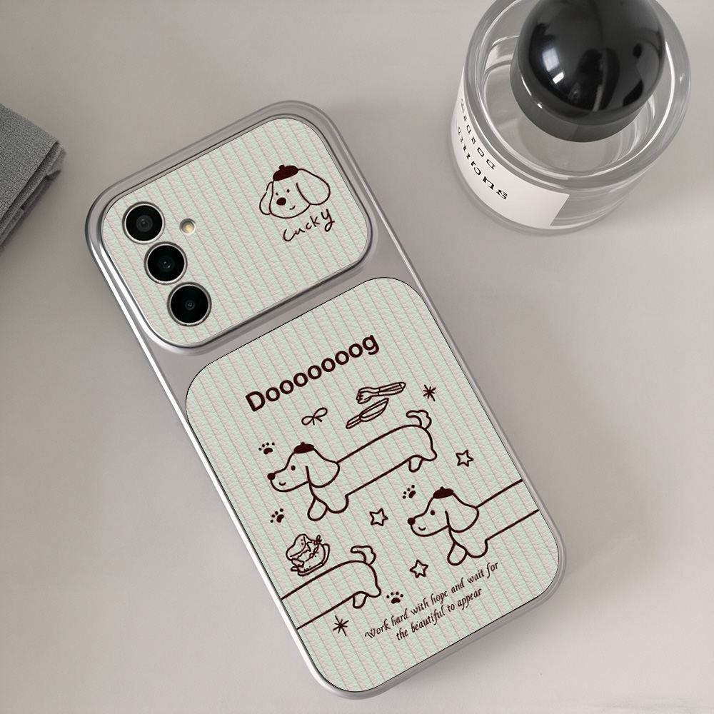 Cartoon Dachshund Phone Case F - Camera Wrist Strap ulasan dan harga