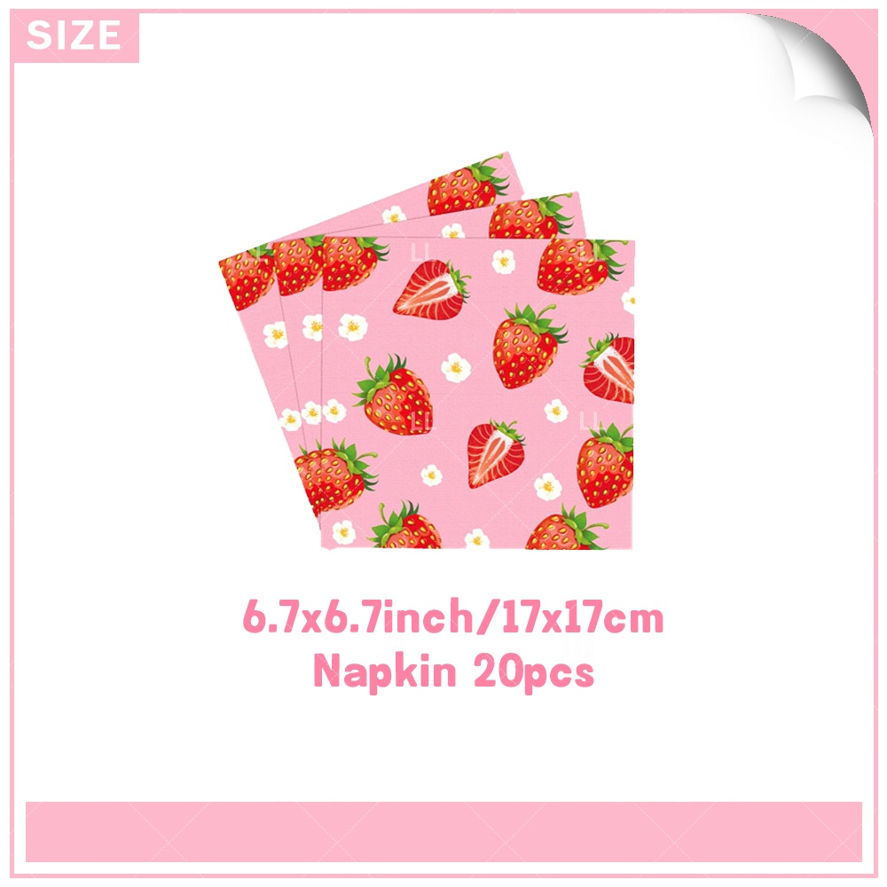 Strawberry Background Birthday - Photography Cheat Sheet ulasan dan harga