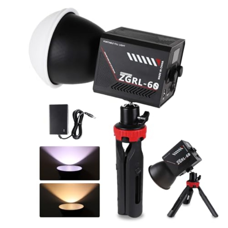 60W COB LED Video Light Handhe - Photography Videos Free ulasan dan harga