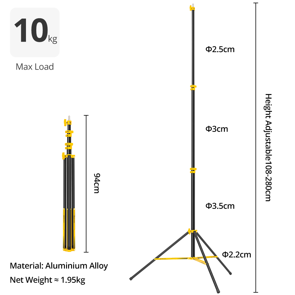 AMBITFUL GM280Y 280cm Professi - Photography Basics ulasan dan harga