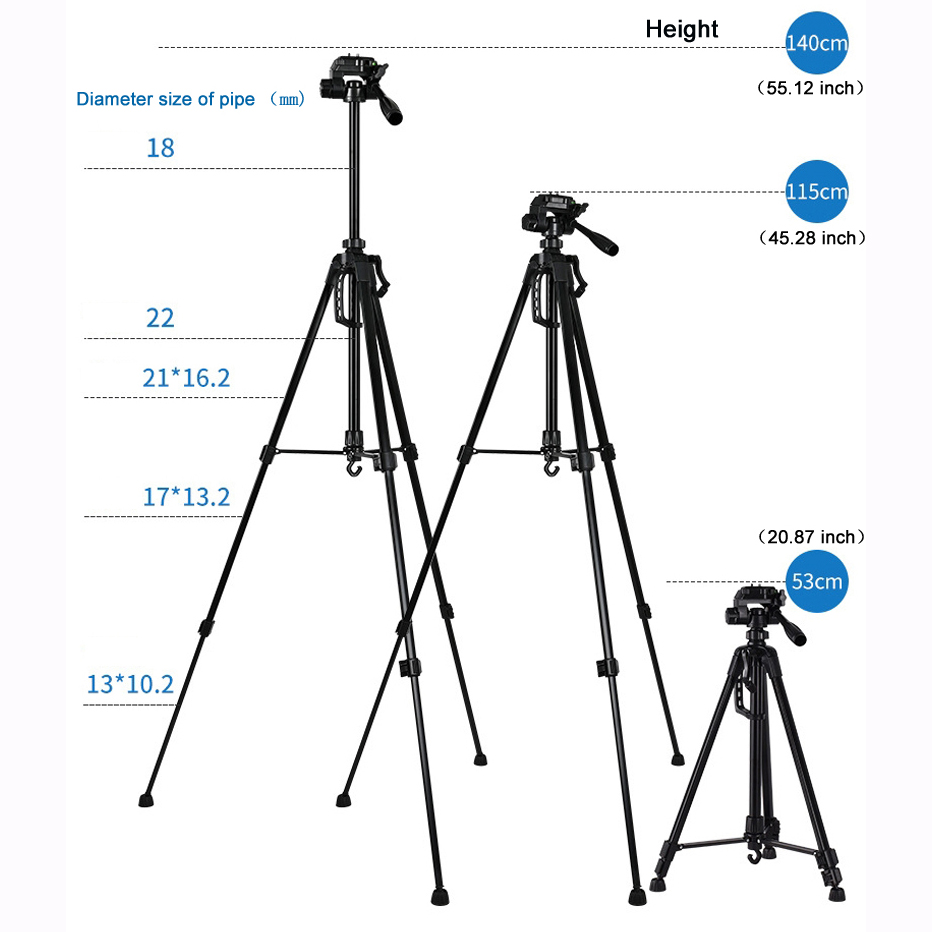 55inch Universal Tripod Stand  - Photography Basics ulasan dan harga