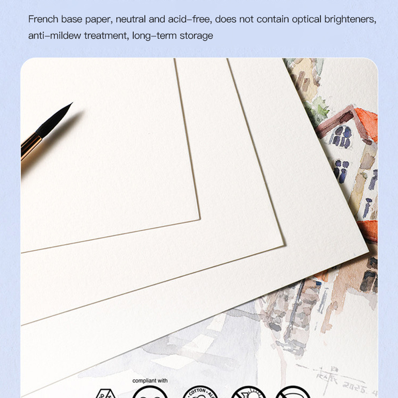 Square Watercolor Book Medium  - Photography Book ulasan dan harga