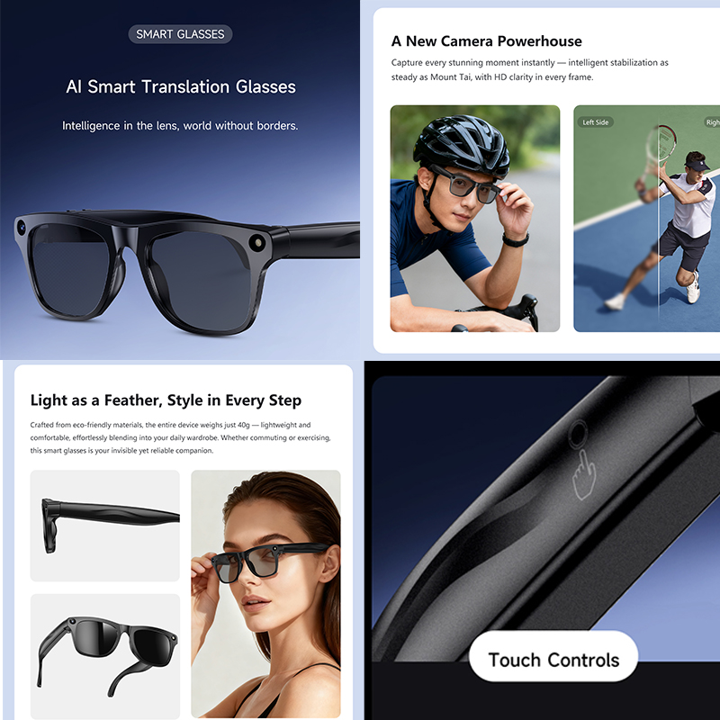 4K UHD Smart Translation Glass - Photography Japanese ulasan dan harga