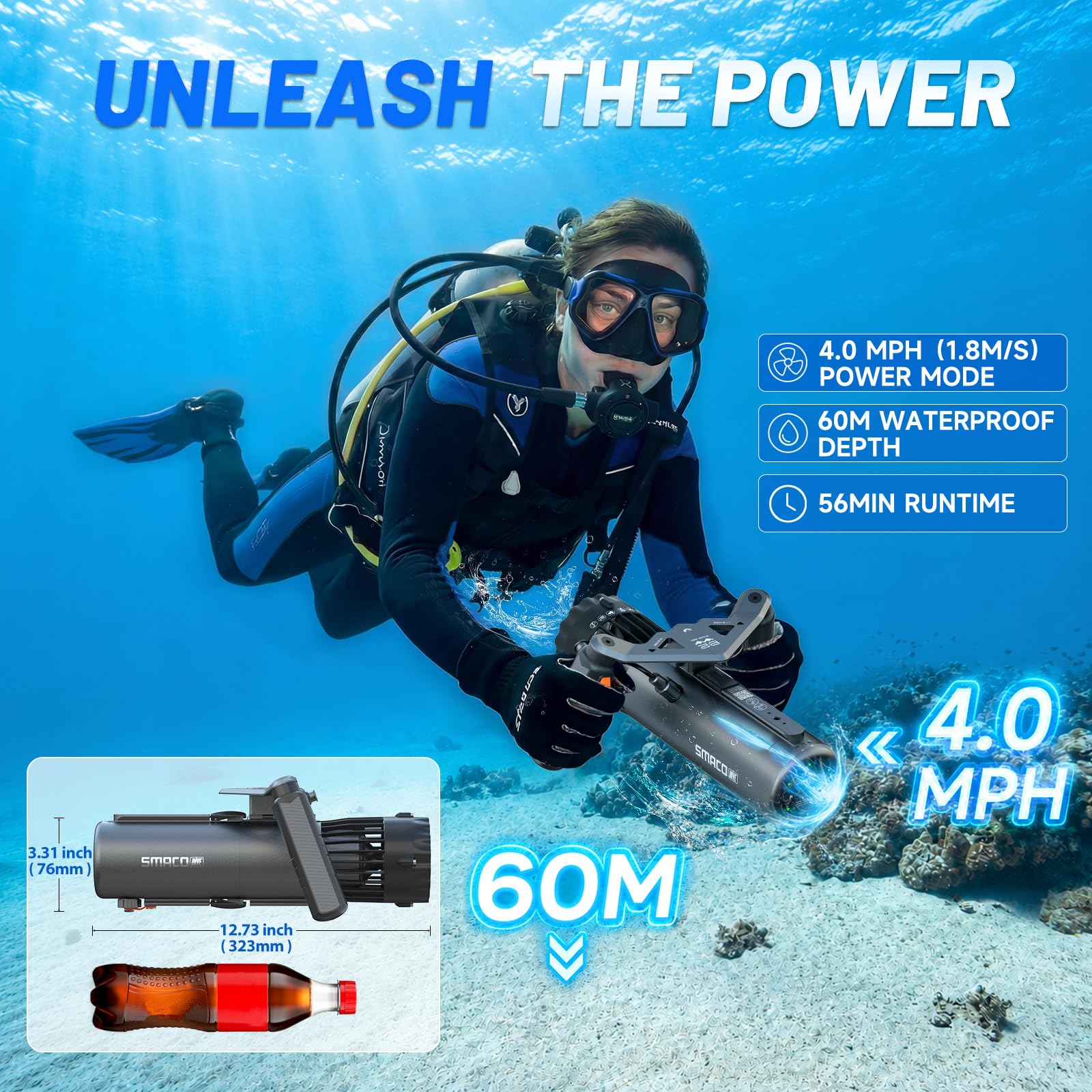 SMACO Underwater Scooter Dual  - Photography Videos Free ulasan dan harga