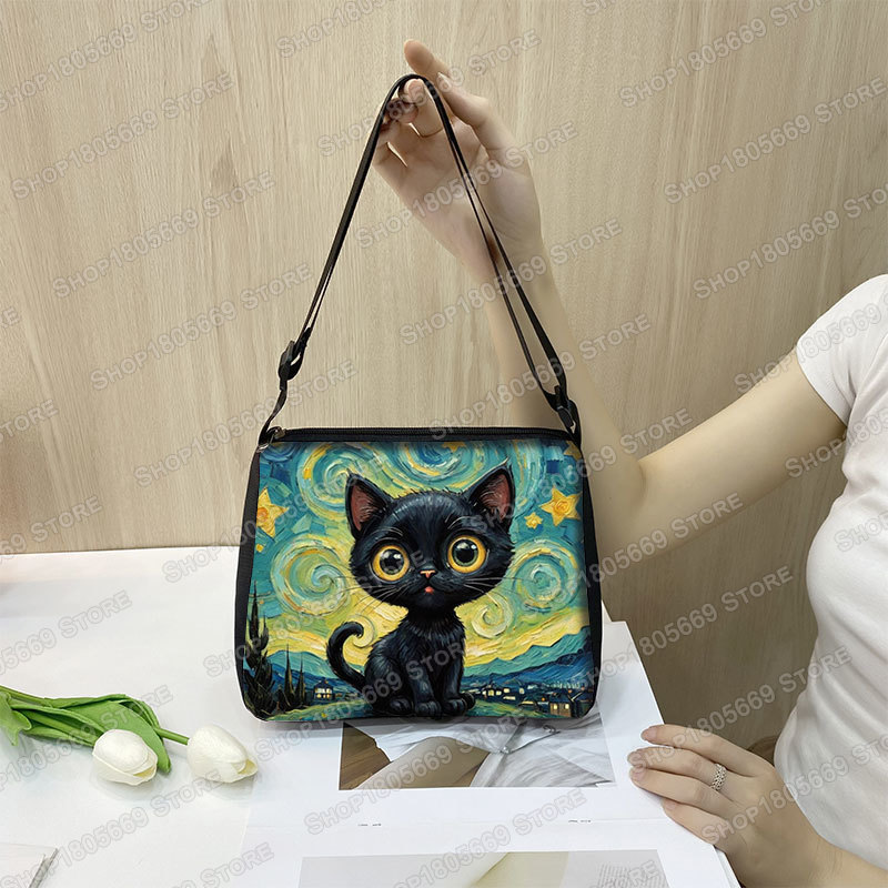 Oil Painting Van Gogh Black Ca - Photography Geometry ulasan dan harga