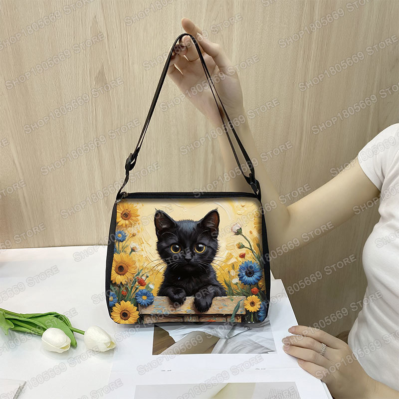 Oil Painting Van Gogh Black Ca - Photography Geometry ulasan dan harga
